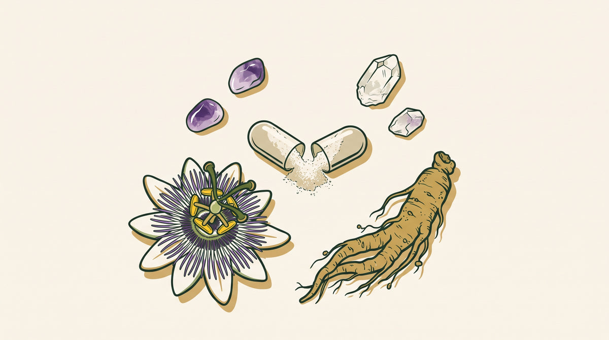 Was in Anti-Stress-Präparaten steckt: Mineralstoffe, Vitamine und Pflanzenextrakte.