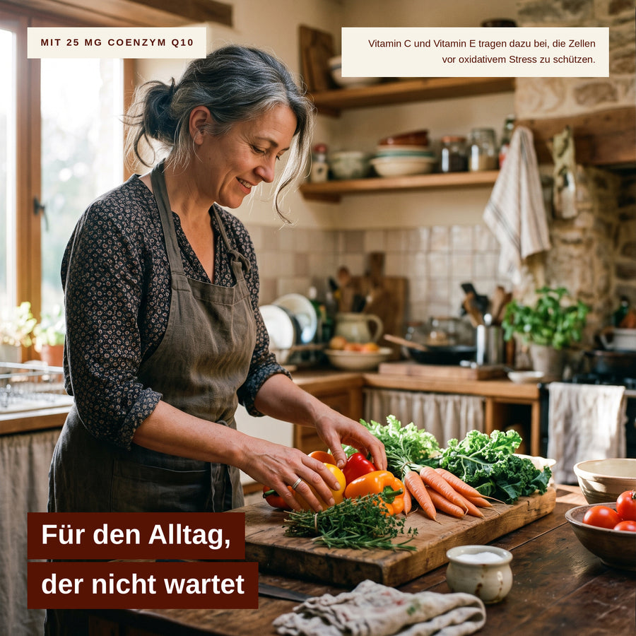 NervaraLab Multivitamin Komplex Kapseln – Nahaufnahme der veganen Kapseln