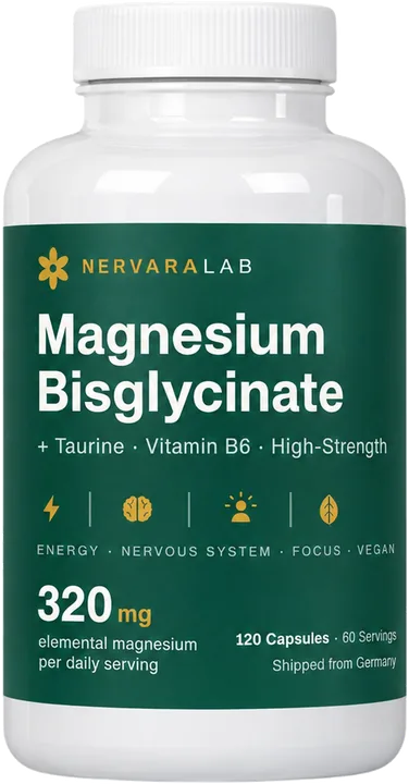 NervaraLab Magnesium Bisglycinat Kapseln, 320 mg, 120 Stück