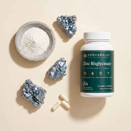 Dose NervaraLab Zink Bisglycinat mit Kapseln – Detailansicht
